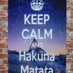 Metalen bord keep calm Hakuna — foto 2