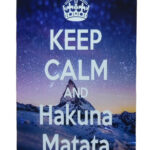 Metalen bord keep calm Hakuna