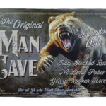 Metalen bord The original Mancave