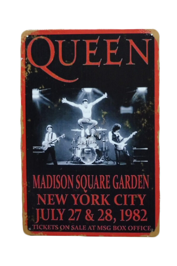 Metalen bord Queen madison square