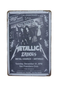 Metalen bord Metallica