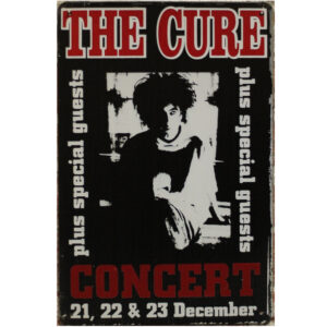 Metalen bord The cure