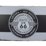 Metalen bord Route 66 plaats — foto 1