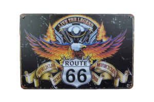 Metalen bord Live the legend