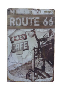 Metalen bord Hi-way cafe