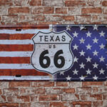 Metalen bord Route 66 Texas — foto 2