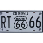 Metalen bord Route 66 california