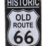 Metalen bord Historic old route 66