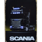 Metalen bord Scania
