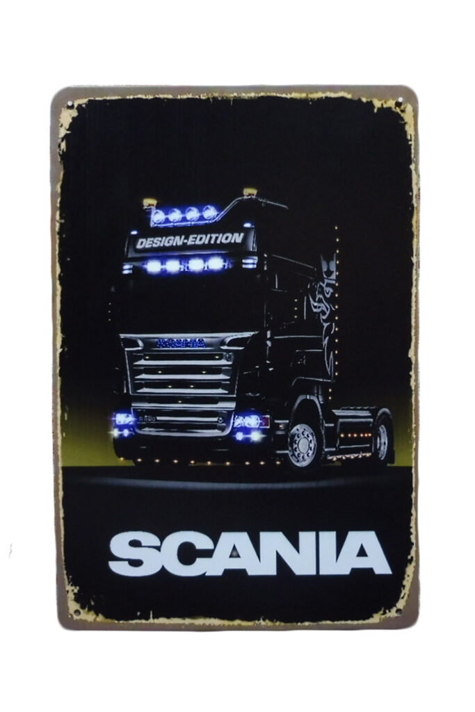Metalen bord Scania