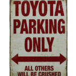 Metalen bord Toyota parking — foto 1
