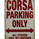 Metalen bord Corsa parking — foto 1
