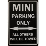 Metalen bord Mini parking