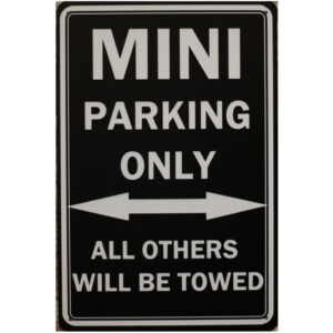 Metalen bord Mini parking