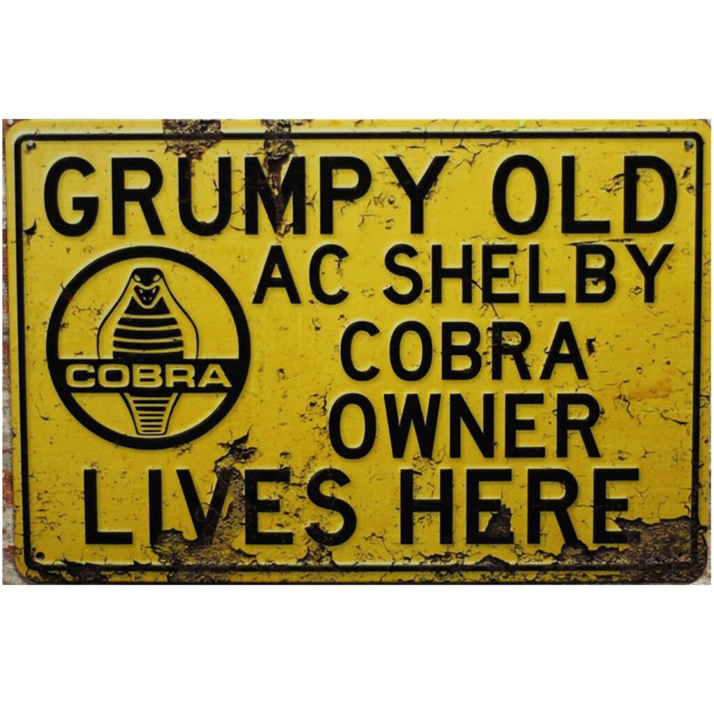 Metalen bord Grumpy old cobra