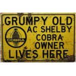 Metalen bord Grumpy old cobra