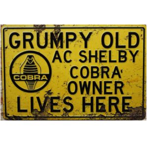 Metalen bord Grumpy old cobra