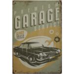 Metalen bord Garage premium service