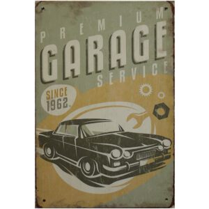 Metalen bord Garage premium service