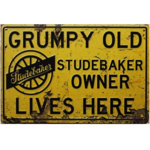 Metalen bord Grumpy old Baker