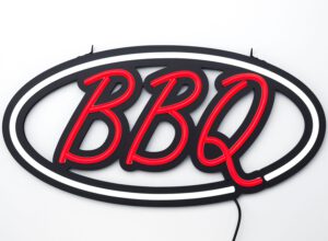 Neon Bord BBQ