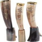 Viking Drink Hoorn Goud + Stand — foto 4