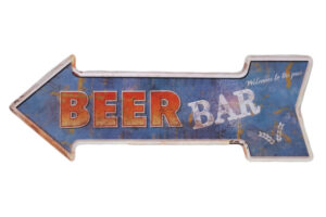 Metalen bord  Beer bar - L