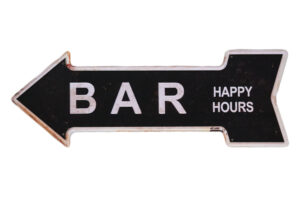 Metalen bord Bar - L