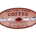 Metalen bord Coffee