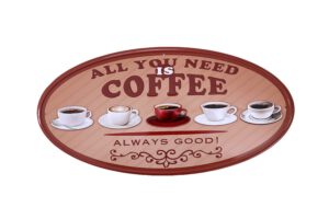 Metalen bord Coffee