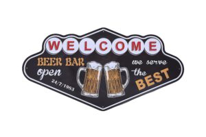 Metalen bord Beer bar