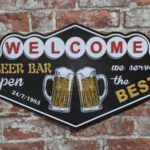 Metalen bord Beer bar — foto 3