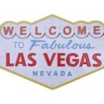 Metalen bord Las Vegas