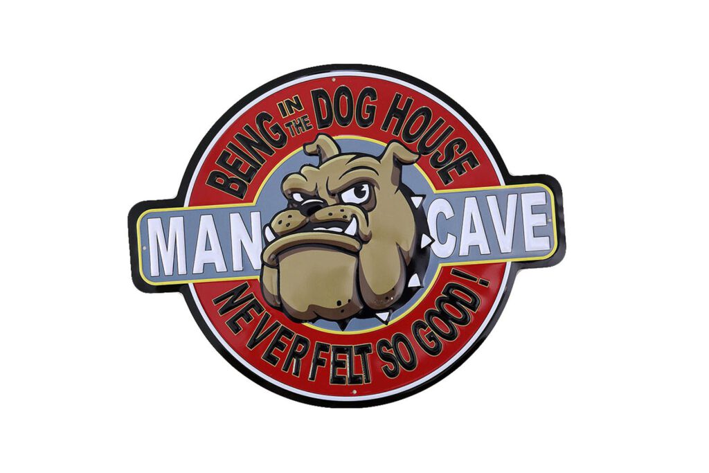 Metalen bord Mancave