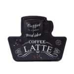 Metalen bord Coffee latte
