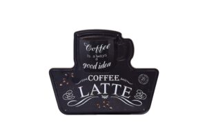 Metalen bord Coffee latte