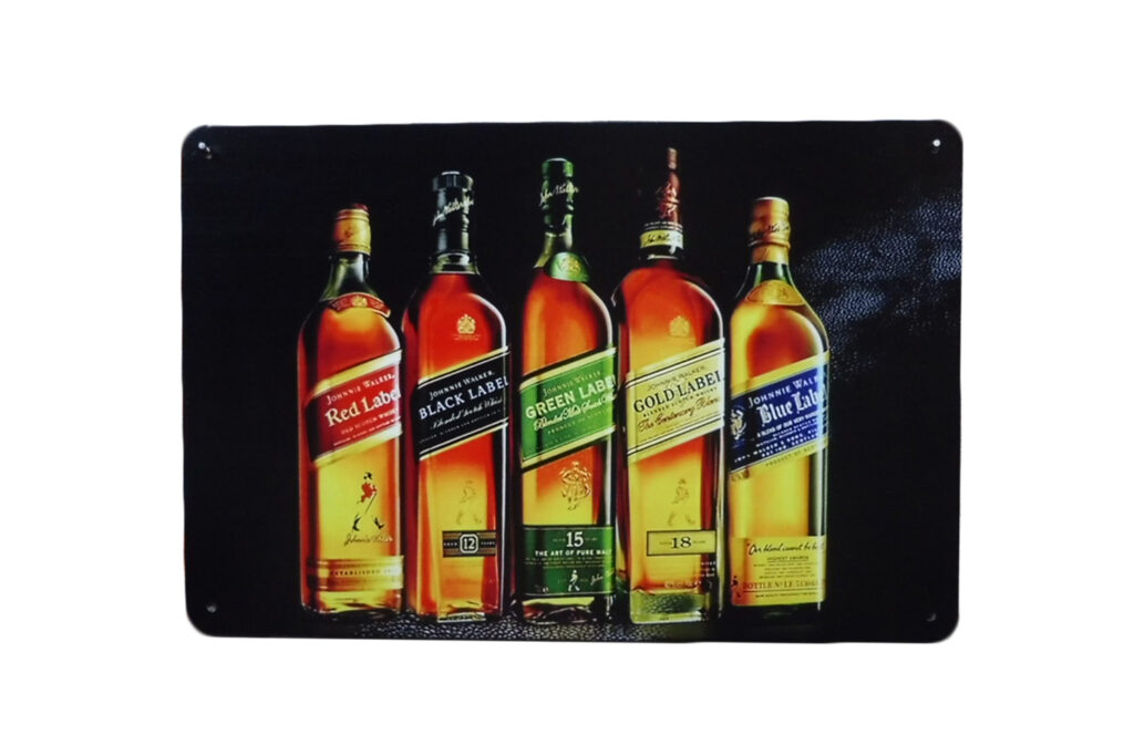 Metalen bord Johnnie walker