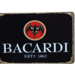 Metalen bord Bacardi