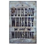 Metalen bord Bourbon Whiskey