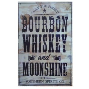 Metalen bord Bourbon Whiskey
