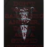 Metalen bord Sarcastic answer