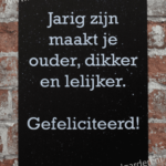 Metalen bord jarig zijn — foto 2