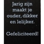 Metalen bord jarig zijn — foto 1