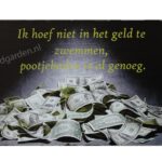 Metalen bord Pootjebaden