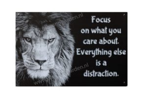 Metalen bord Focus