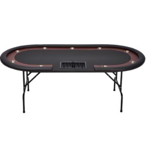 Pokertafel The nuts zwart