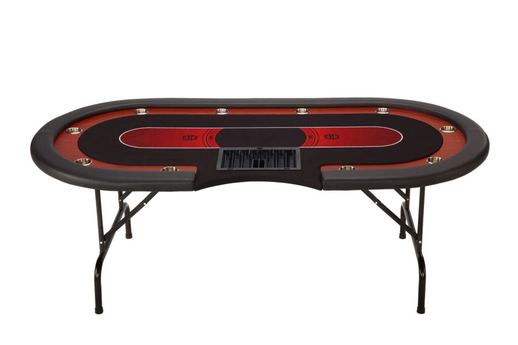 Pokertafel Straight flush zilver