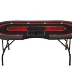 Pokertafel Straight flush zilver
