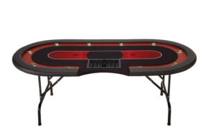 Pokertafel Straight flush zilver