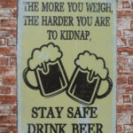 Metalen bord The more you weigh — foto 2